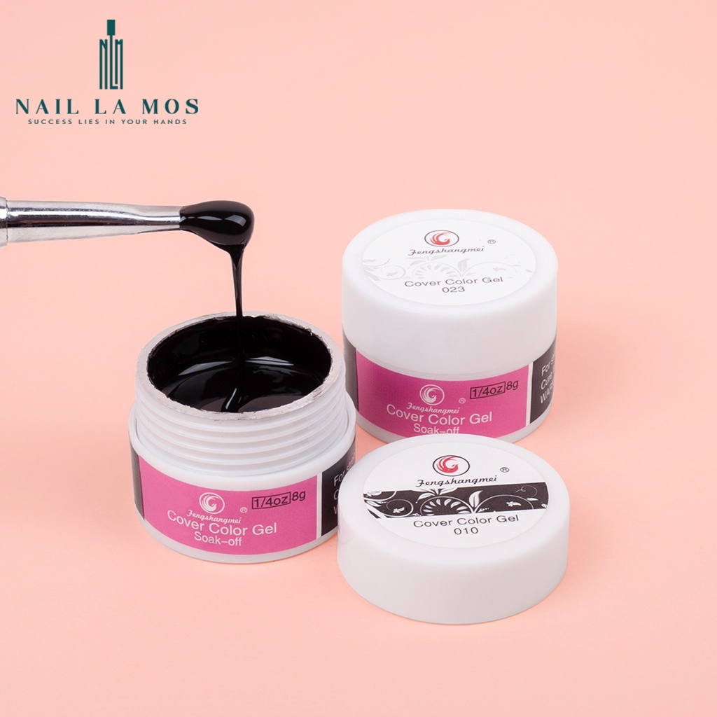 Gel vẽ đen, trắng Fengshangmei chính hãng - gel vẽ nổi chất đậm đặc chuyên dụng cho dân làm móng