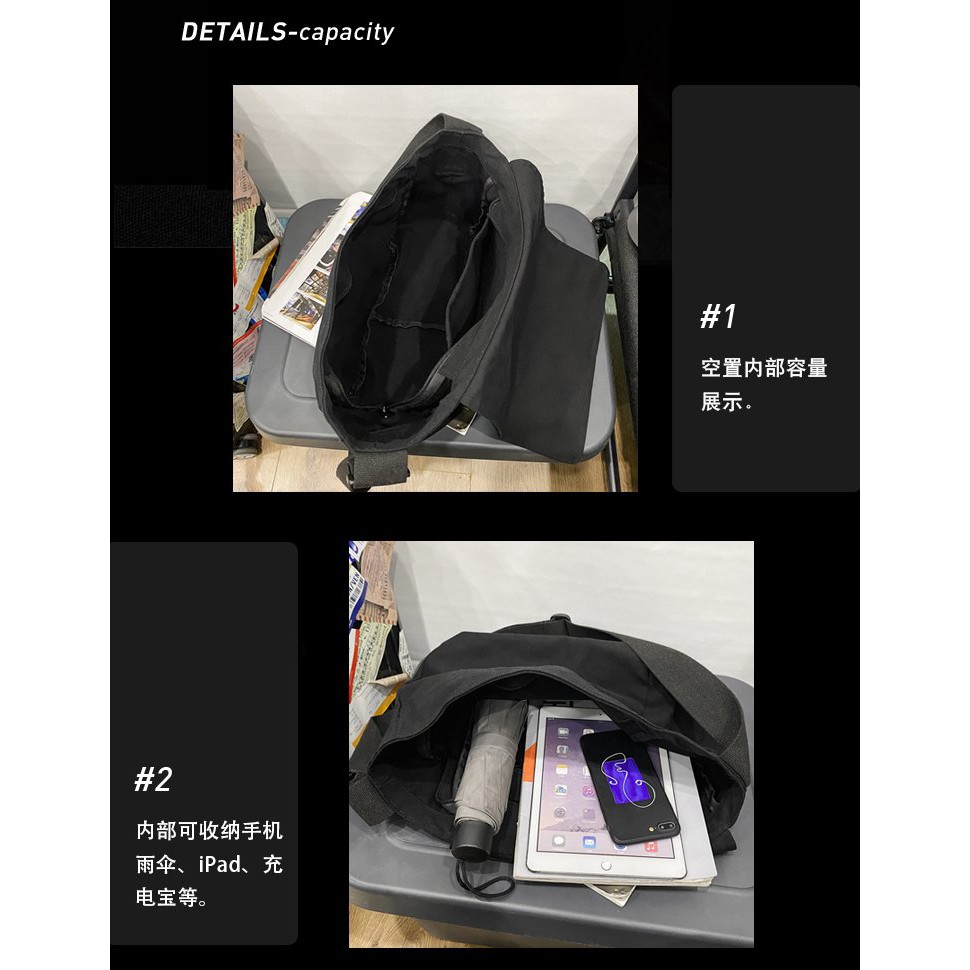 Túi đeo chéo vải canvas đựng đồ, vừa sách vở đi học hàng chất lượng phong cách Uzzang Unisex