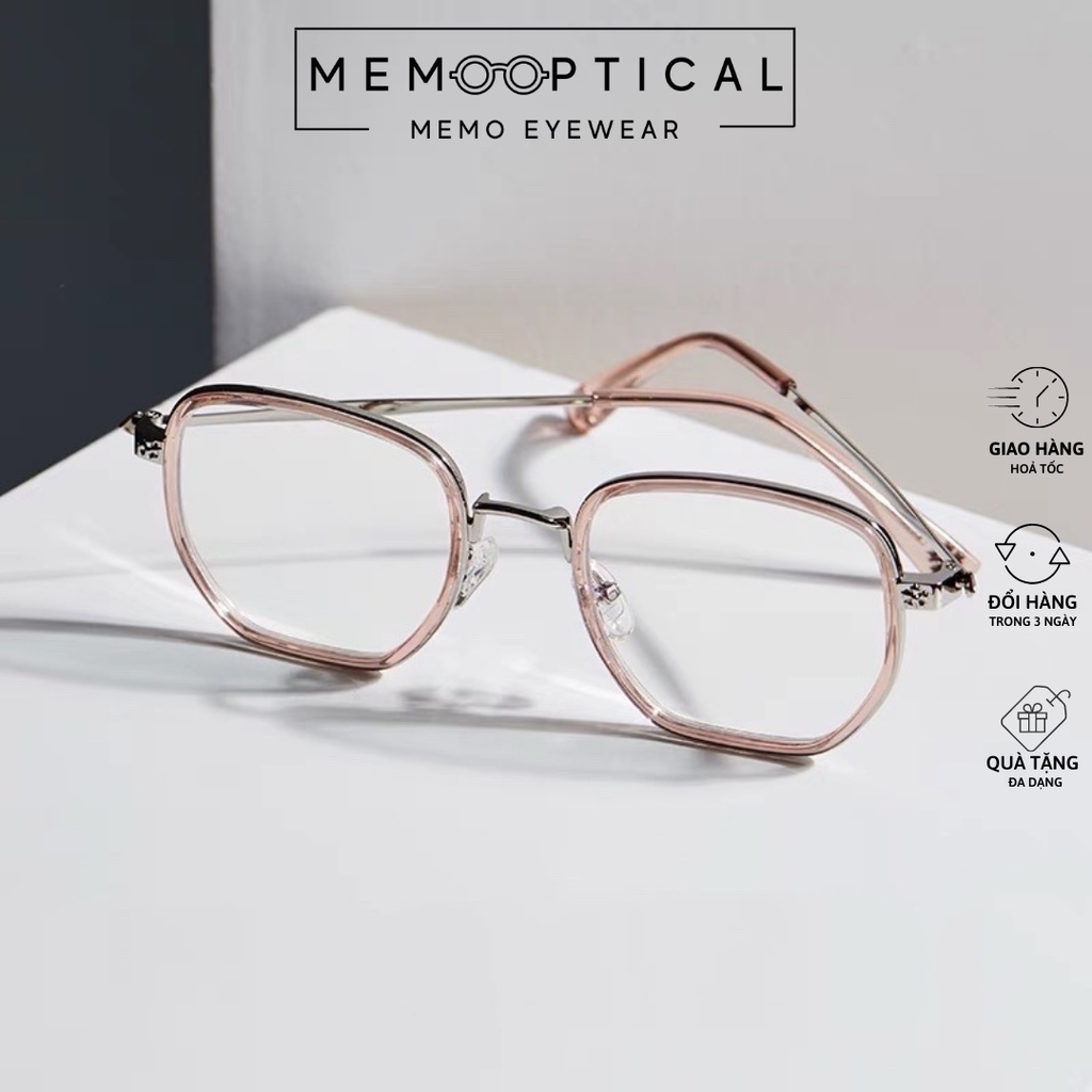 Gọng Kính Cận Phong Cách Hàn Quốc Lisa Chrome Hearts Vuông Memo Optical