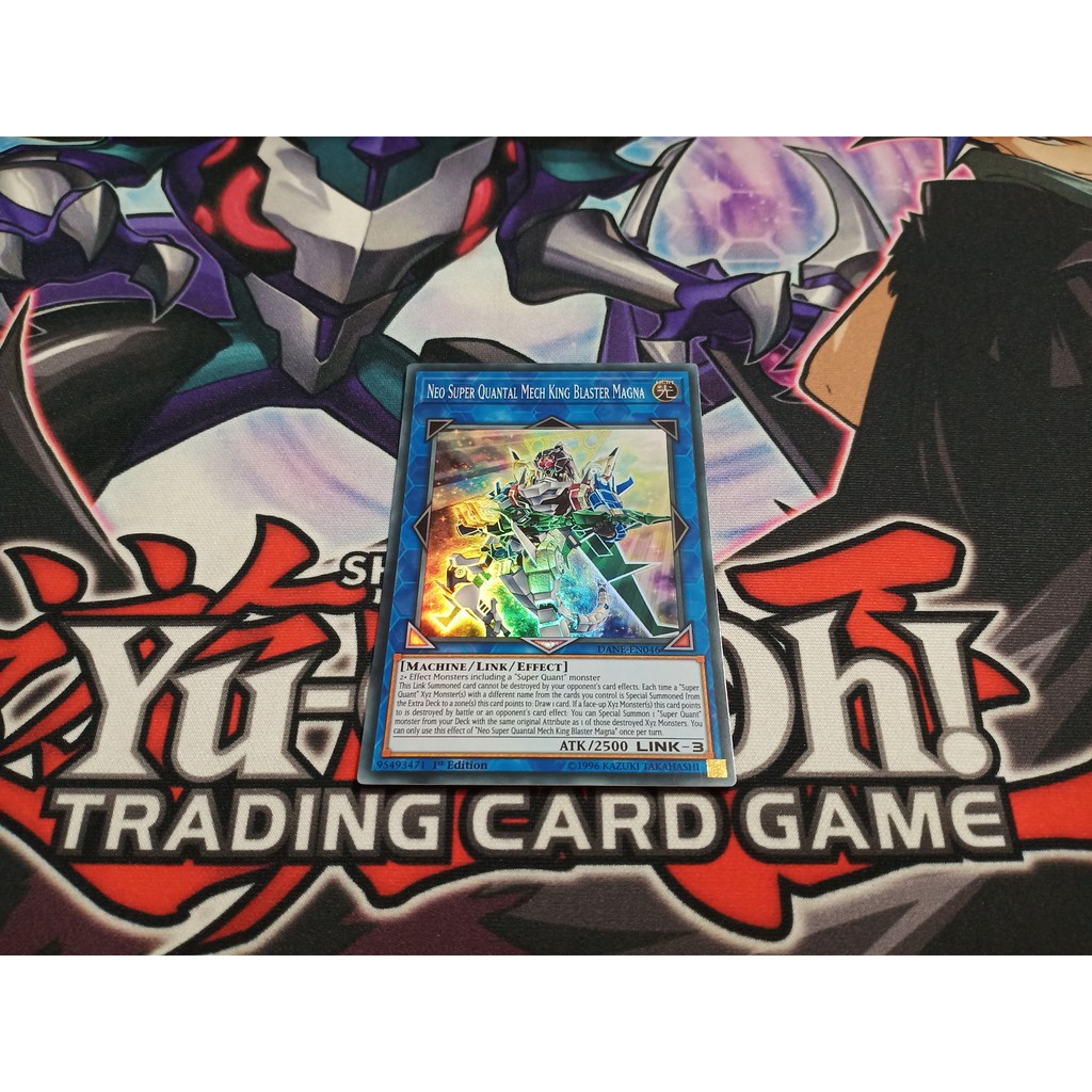 Thẻ bài Yugioh chính hãng Neo Super Quantal Mech King Blaster Magna – DANE-EN046 – Super Rare 1st Edition
