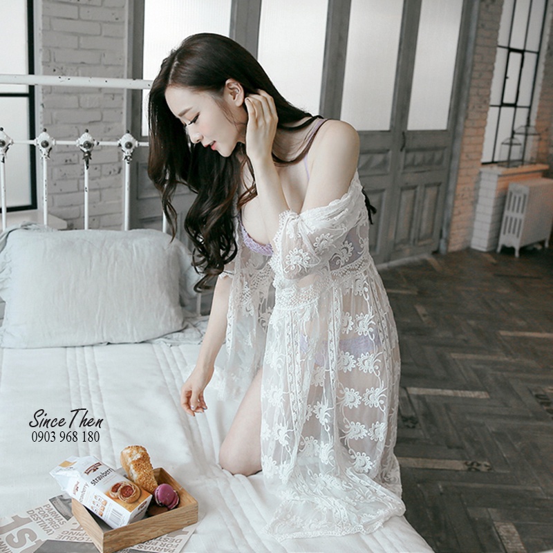 Áo choàng ren đi biển, áo choàng mặc kèm bikini  - Since Then