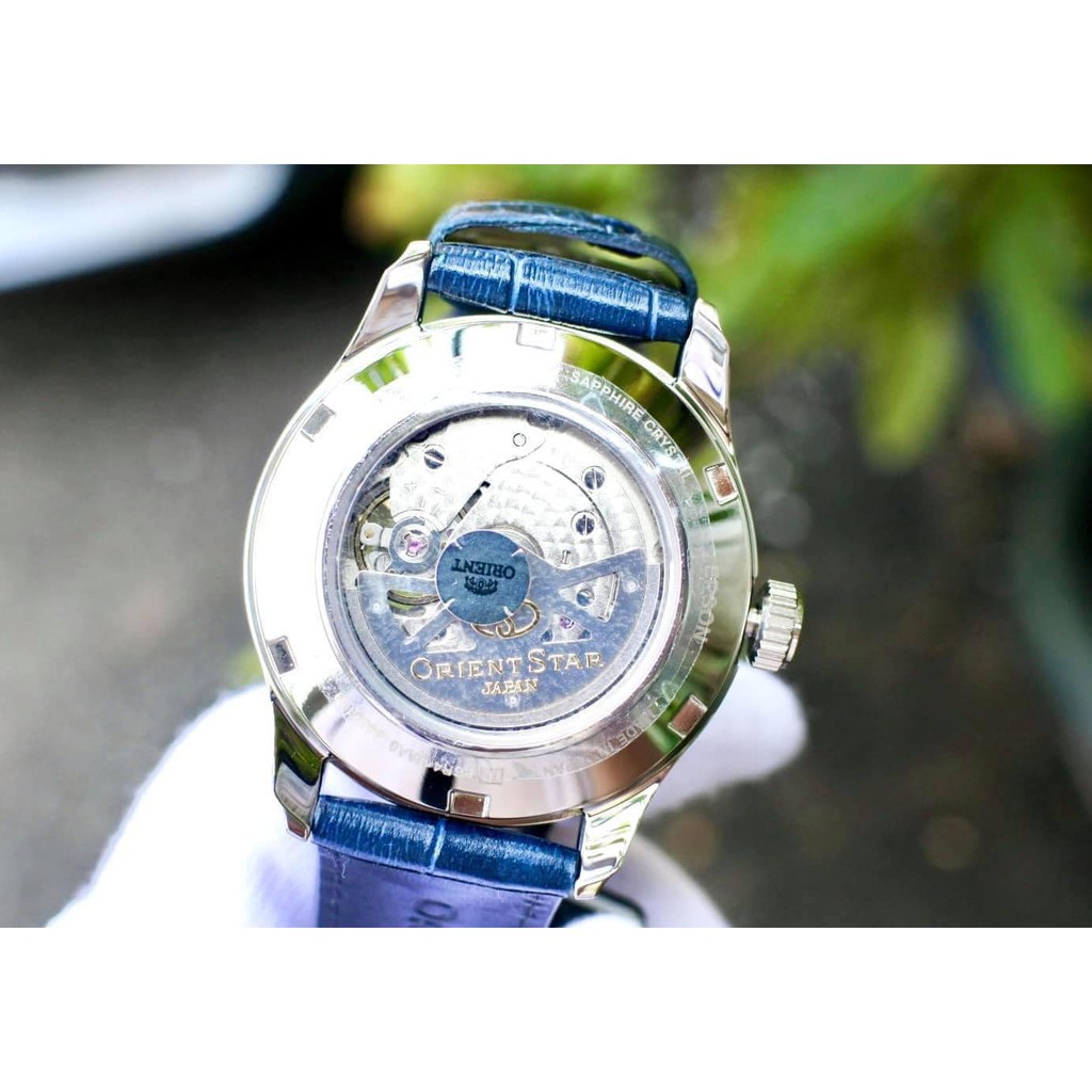 Đồng hồ nam Orient Star Open heart Blue Dial RE-AT0006L00B