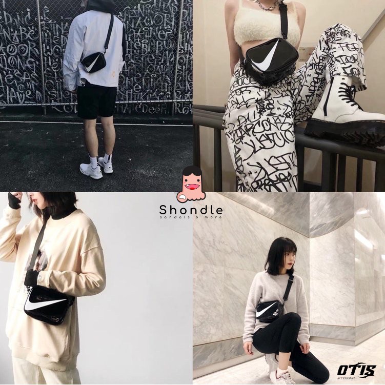 [Mã 2611THTRANG100K hoàn 10% xu đơn 99K] Túi đeo chéo Nike kích thước 18x7.5x14cm hợp thời trang - Có Hộp