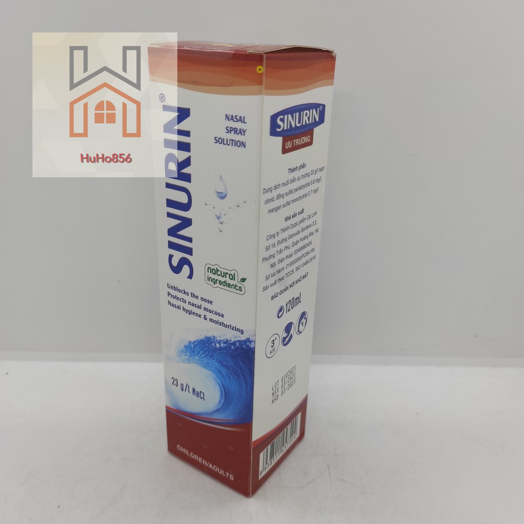 Xịt nước muối biển Sinurin Ưu trương