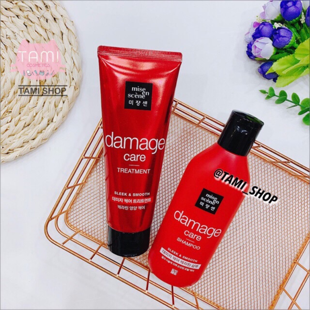 SET GỘI XẢ MISEENSCENE DAMAGE CARE LEEK &amp; SMOOTH