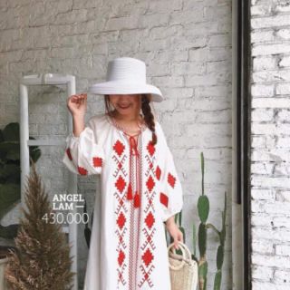 Váy vintage Thêu Thổ Cẩm