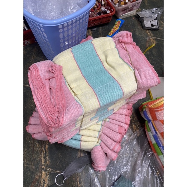 Khăn sọc cotton quấn bé, tắm bé, gối đầu siêu mỏng