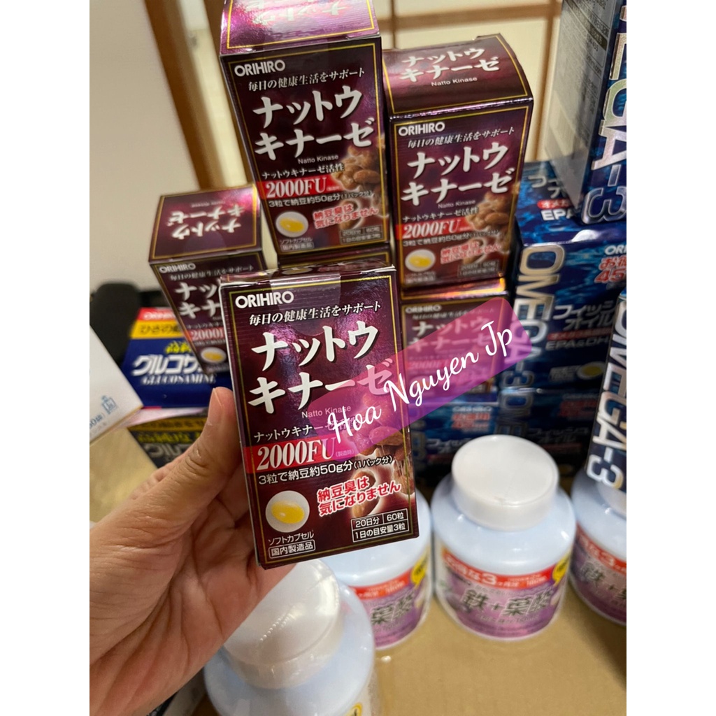 Viên Uống Chống Đột Quỵ Nattokinase 2000FU Orihiro Nhật