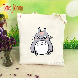 Túi tote canvas totoro siêu nghịch đáng yêu tt01