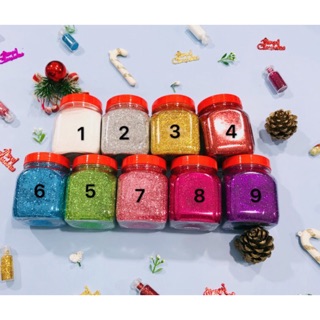 [150gam] Bột Kim Tuyến Mịn Nhiều Màu Trang Trí Thiệp, Móng Tay, Nguyên Liệu Smile,......