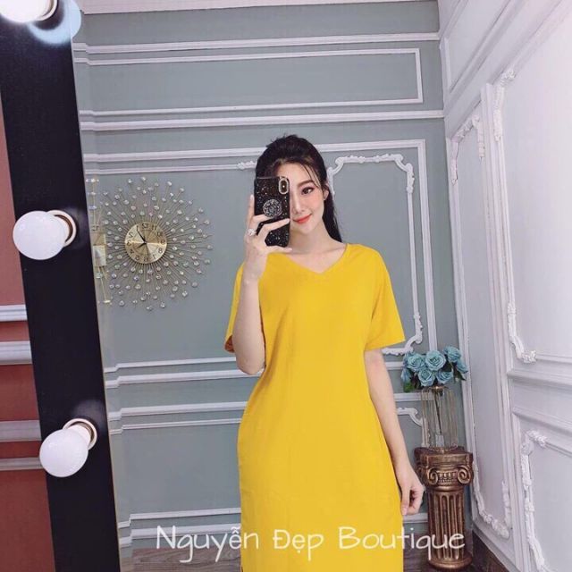 Đầm thun thái đan dây lưng