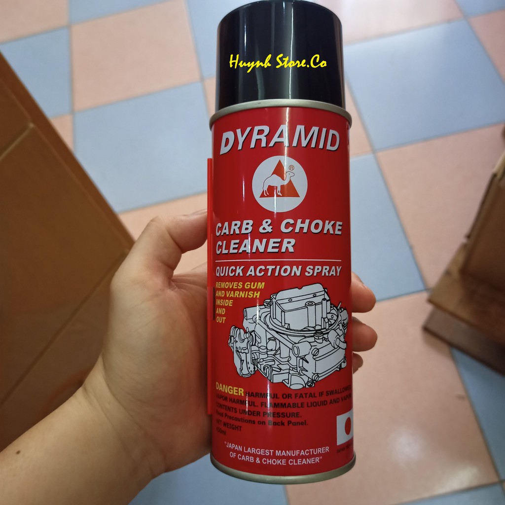 Xịt rửa bình xăng con DYRAMID Carb & Choke Cleaner 450ML