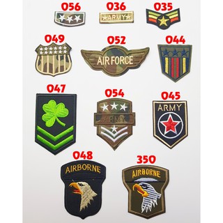 Sticker vải, patch ủi Army Camo
