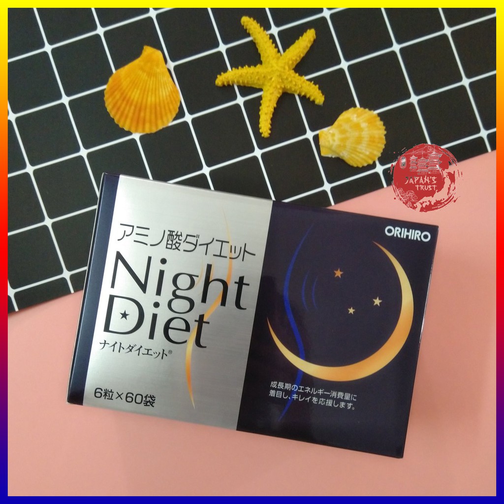 [Orihio] Viên uống giảm cân Night Diet Orihiro hộp 60 gói - Giá tốt - Hàng chính hãng