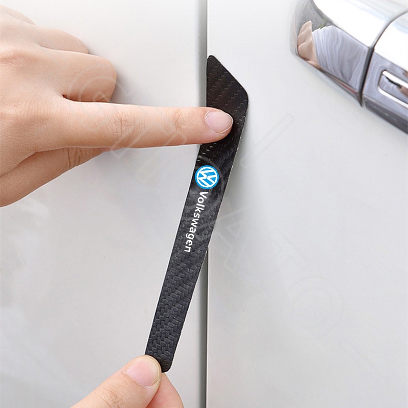 GTIOATO Bộ Bảo Vệ Tay Nắm Cửa ô Tô Sợi Carbon Bộ Bảo Vệ Bát Cửa Gương Hậu Xe HơI MiếNg DáN ChốNg XưỚC Phụ KiệN Ô Tô Cho Volkswagen Tiguan Beetle Polo Teramont Scirocco Santana Passat Jetta TCross Touareg