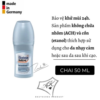 Lăn Khử Mùi Balea Men 50ml [Hàng Nội Địa Đức]