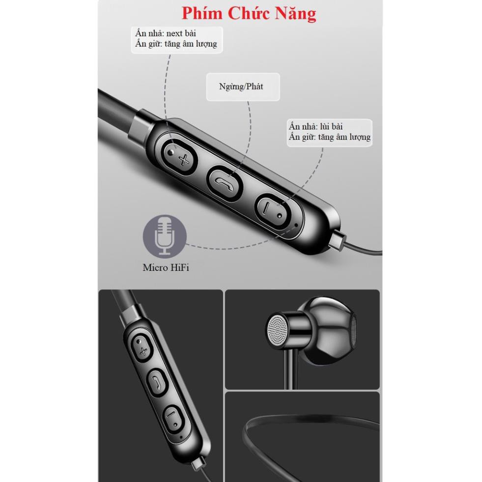 [BÁN CHẠY - FREESHIP] Tai nghe thể thao không dây G05 chính hãng, Tai nghe quàng cổ Bluetooth PIN TRÂU