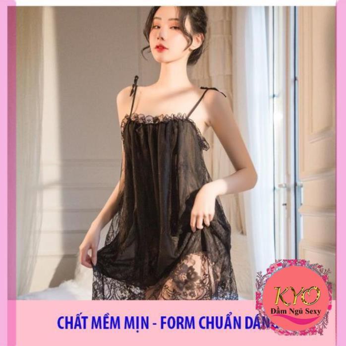 [  Siêu Đẹp- LOẠI I] ♥Ảnh Thật♥4 màu Váy Ngủ Xuyên Thấu B1023 Đầm Công Chúa Voan Ren Cao Cấp Quảng Châu | BigBuy360 - bigbuy360.vn