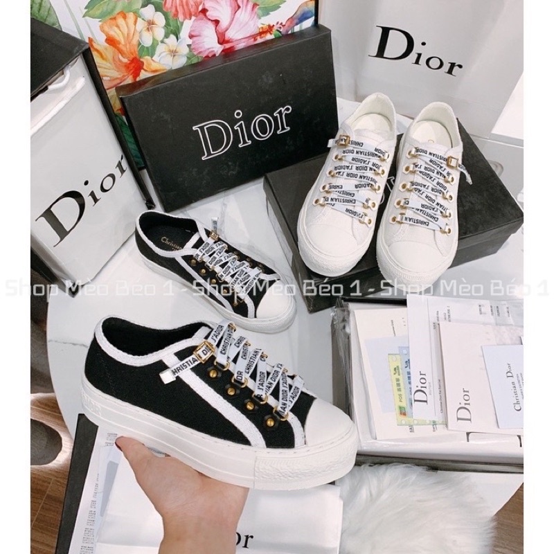 Giày thể thao cd dây đan chữ fullbox ( form to )