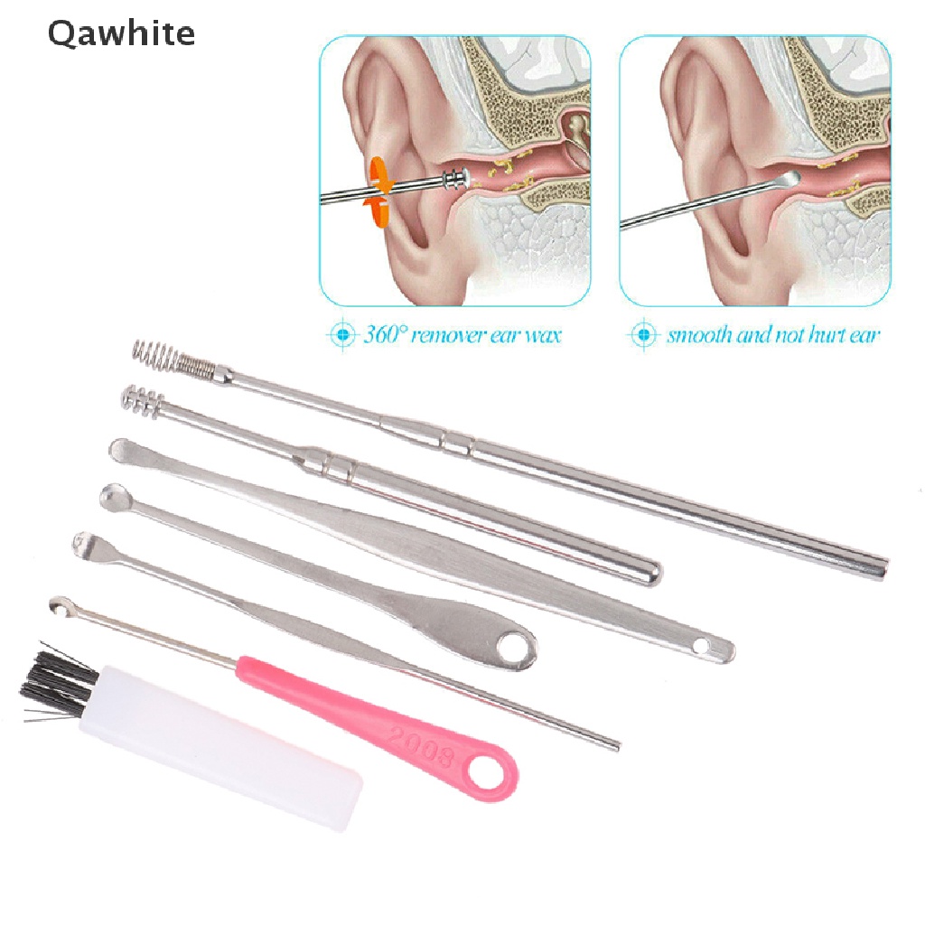 Set 7 Dụng Cụ Lấy Ráy Tai Bằng Thép Không Gỉ Tiện Dụng