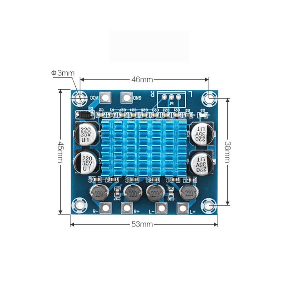 Bảng Mạch Khuếch Đại Âm Thanh Kỹ Thuật Số Xh-A232 Tpa3110 Mp3 30w