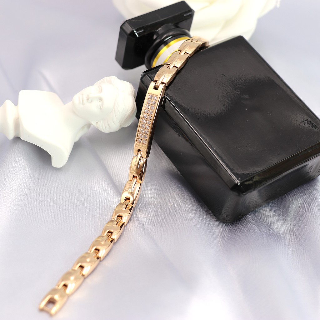 Vòng tay điều hòa huyết áp Rakii Nhật Bản ,Vòng đeo tay thời trang Germanium Hematite Zircon tinh khiết