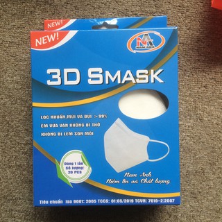 Khẩu trang y tế 3D Smask Nam Anh (hộp 20c)