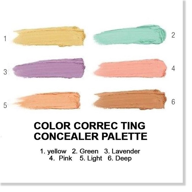 [Mã giảm giá shop] Bảng lem che khuyết điểm  NYX Color Correcting Concealer - Bunny Beauty hàng đủ bill