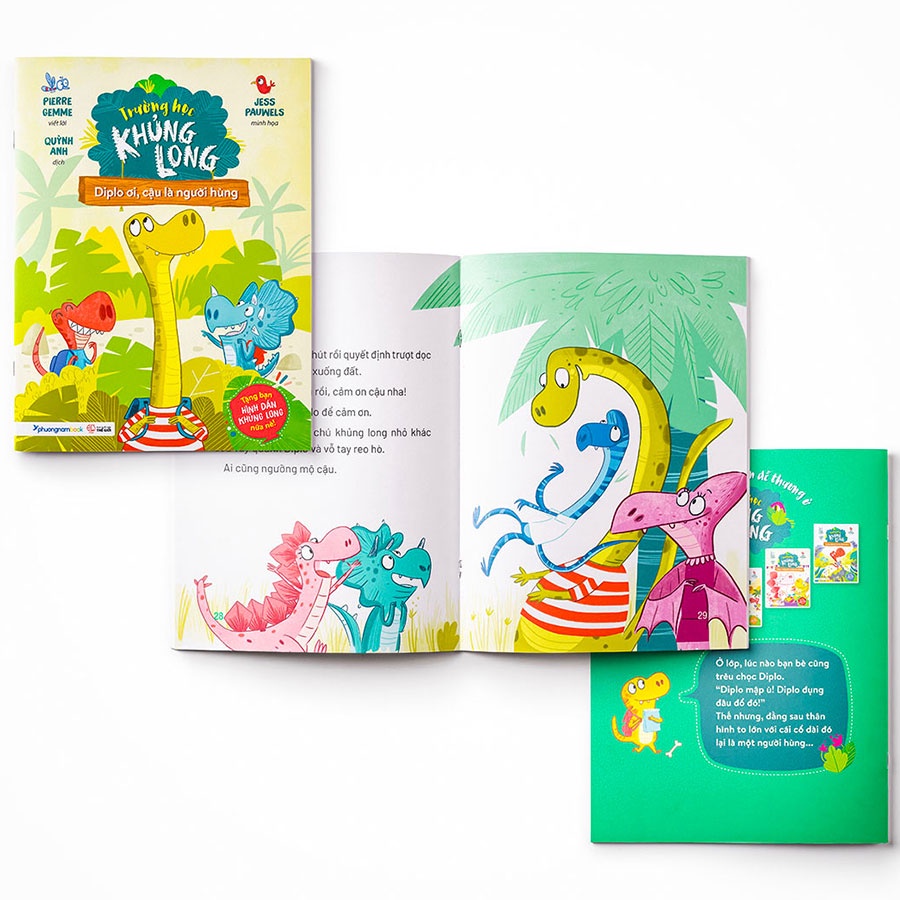 Sách - Diplo ơi cậu là người hùng - Trường học khủng long