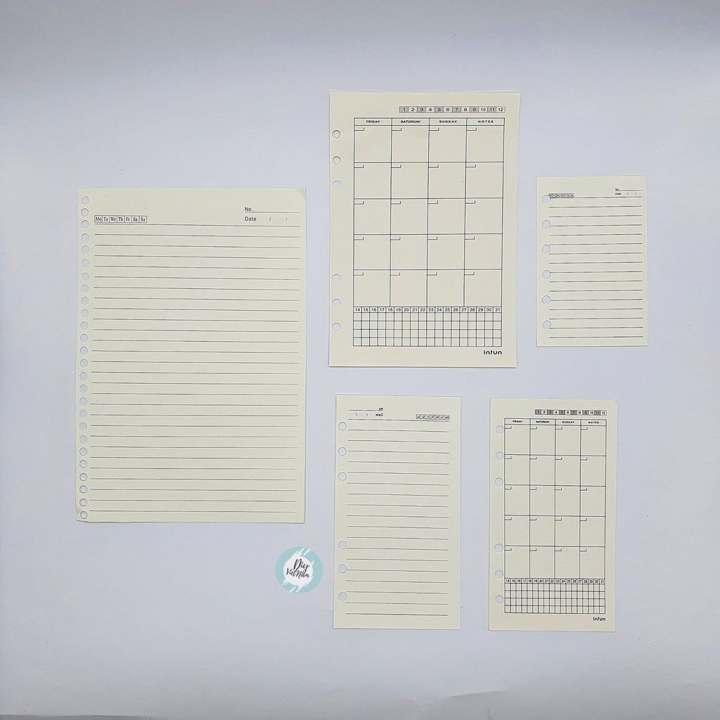 GIẤY REFILL CHO PLANNER VER 3