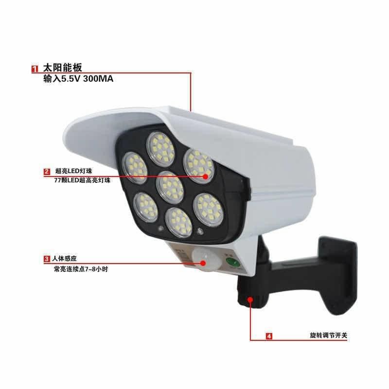 Đèn COB Cảm Biến Di Chuyển Thông Minh - Ngụy Trang Camera Chống Trộm - Năng Lượng Mặt trời
