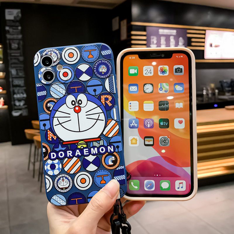 Ốp Điện Thoại TPU Silicon Mềm Họa Tiết Doraemon Cho iPhone 13 Pro Max Phone Case 13 12 Mini 11 XS XR X 8 7 Plus 6S 6 SE