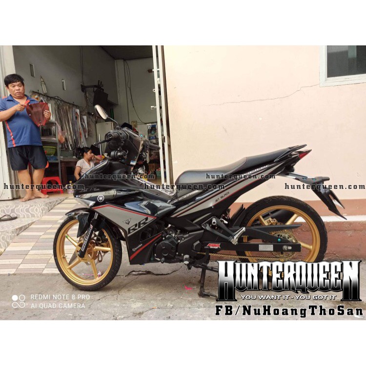 Tem Exciter 150. Tem rời CANDY, chữ RR bạc đỏ, dán xe đen. Xe màu khác vui lòng inbox