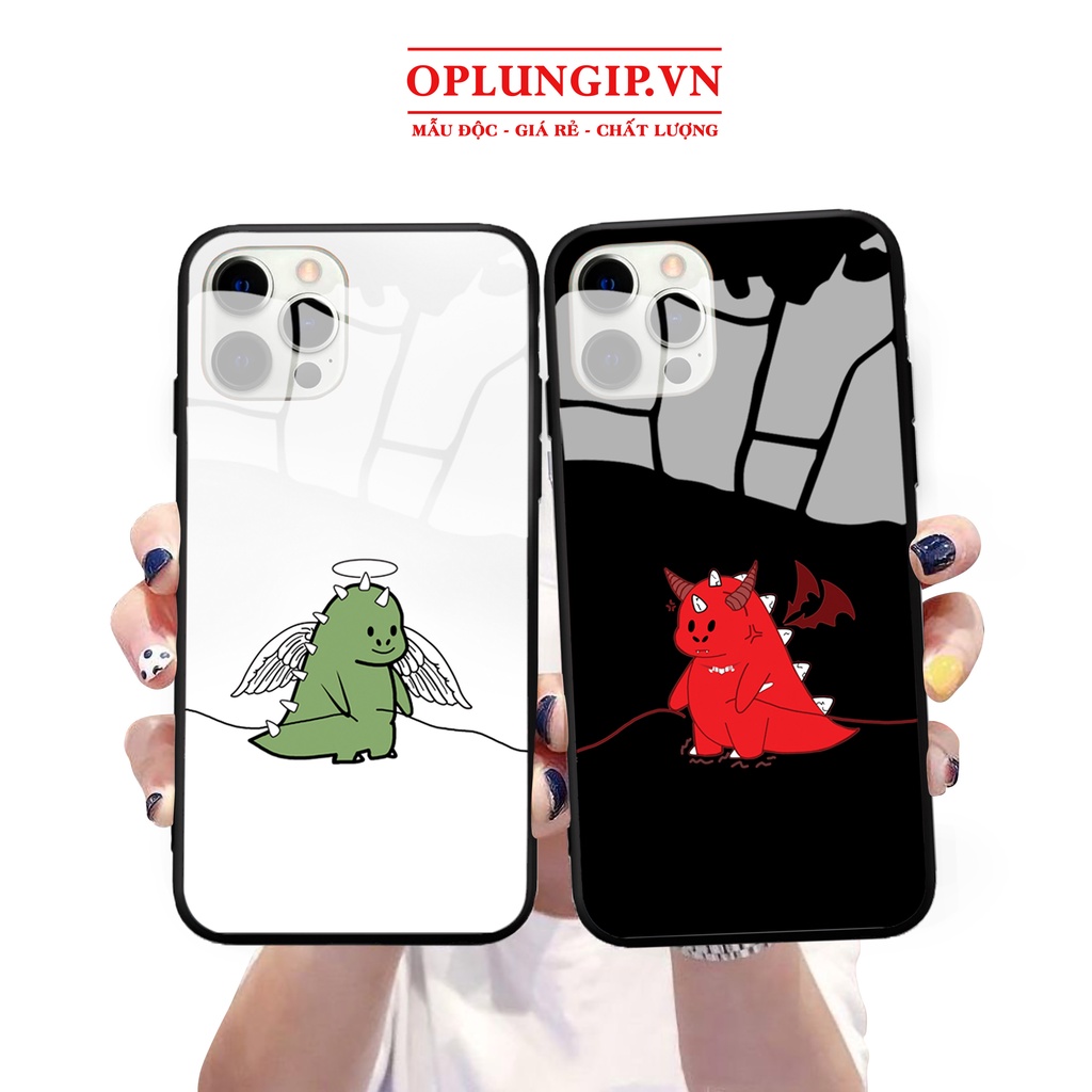 Ốp lưng iphone khủng long dễ thương cho 13 12 pro max mini 11 14 pro max plus x r xs max 7 8 plus 6 s plus se 2020