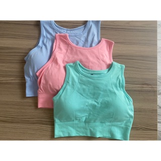 Áo Ba croptop phối lưới sườn lưng