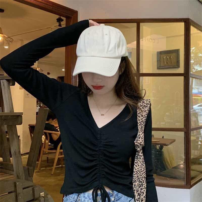 Áo len kiểu dây rút dài tay ALALA phong cách vintage xinh đẹp Hàn Quốc