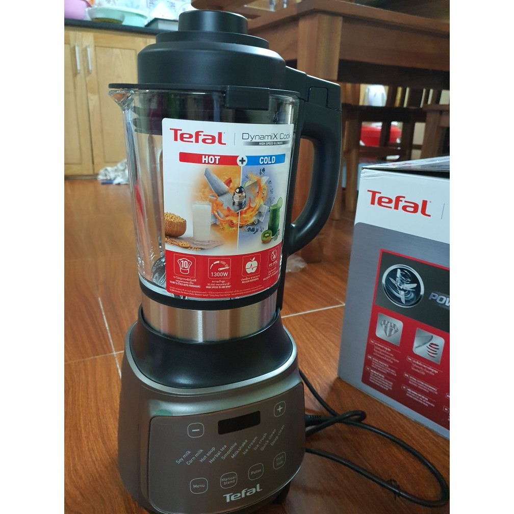 Máy xay sinh tố làm sữa hạt tự động Tefal Dynamix Cook BL967B66 công suất 1300W - Hàng chính hãng, bảo hành 24 tháng