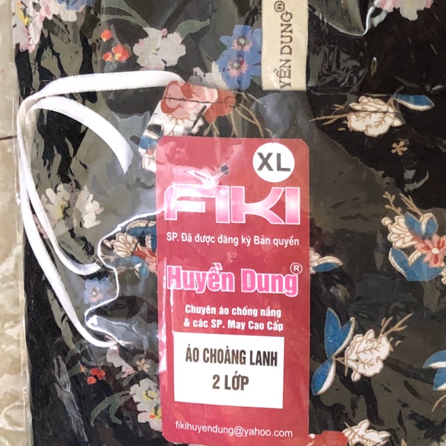 Áo chống nắng 2 Lớp choàng lanh cao cấp FIKI Huyền Dung | BigBuy360 - bigbuy360.vn
