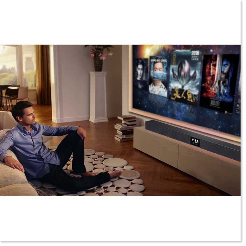 hàng new- Loa bluetooth Soundbar 5.1 âm thanh 3D 8 loa kép 100w 1 mét AMOI (Màu Đen)