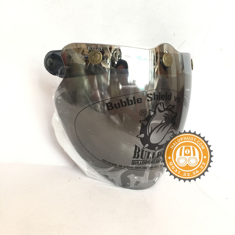 Kính Eagle Bulldog gắn nón 3/4 (Tráng gương)