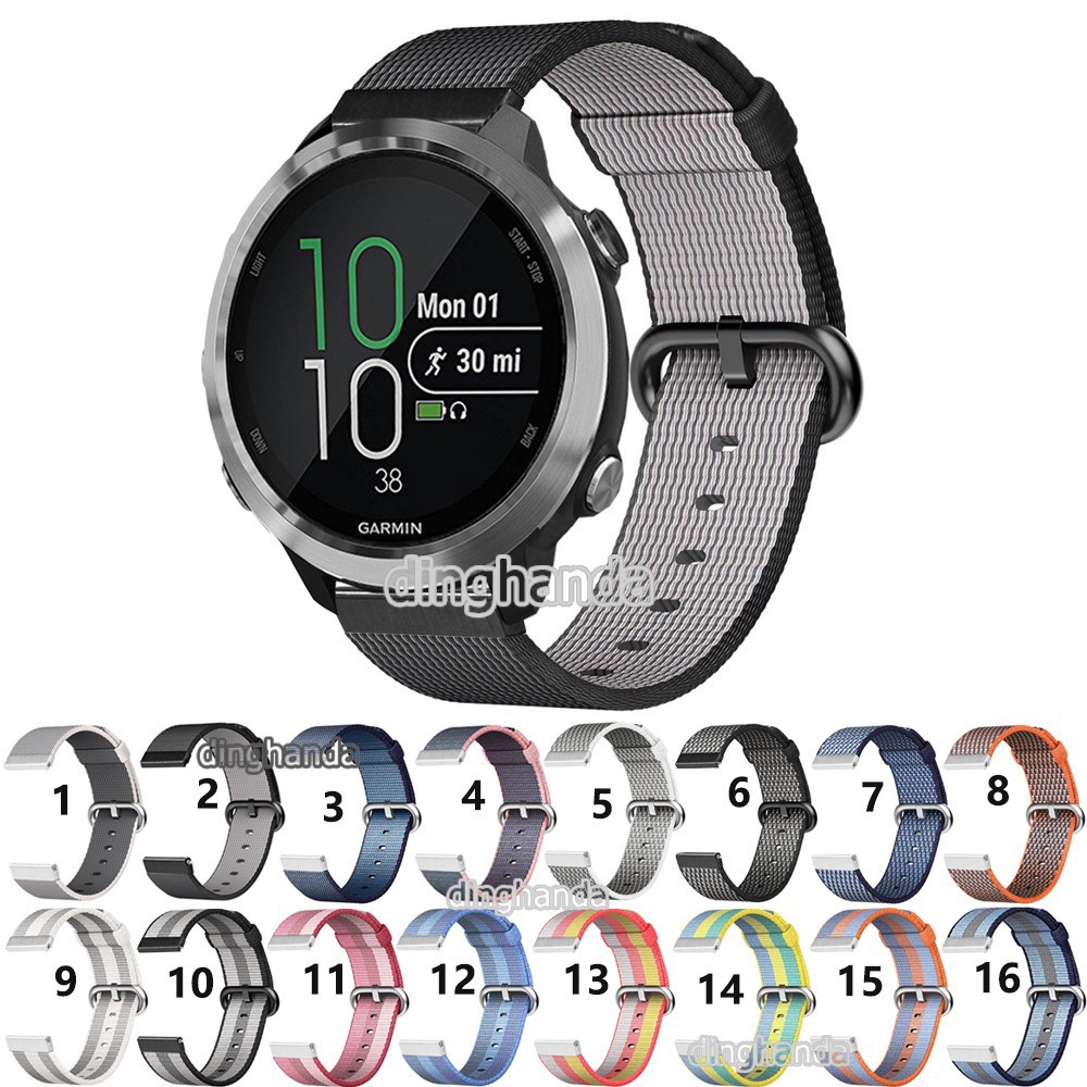 Dây đeo chất liệu nylon dành cho đồng hồ thông minh Garmin Forerunner 645 245 245M