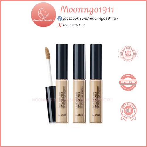 Kem Che Khuyết Điểm The Saem Cover Perfection Tip Concealer SPF28 PA++ 6.5g