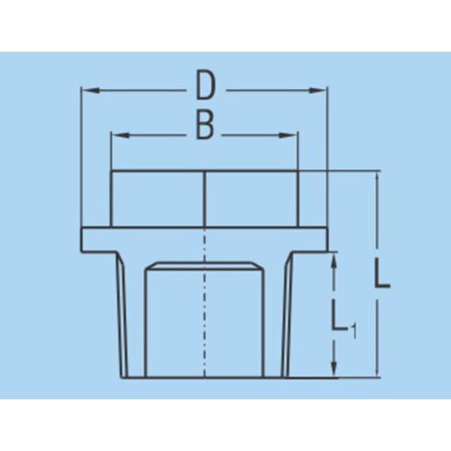 Nắp Bít Ren ngoài nhựa PVC Bình Minh loại dày dùng trong hệ thống dẫn nước tưới tự động.