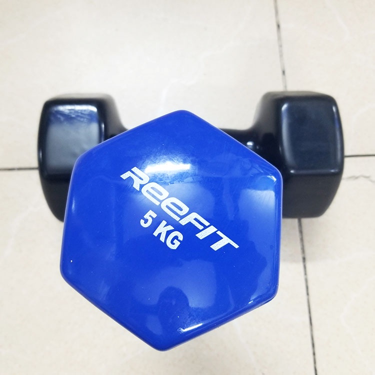 Tạ tay cao cấp 5kg | Tạ bọc cao su loại 5kg 1 chiếc ⚡ Dụng cụ tập GYM giá tốt