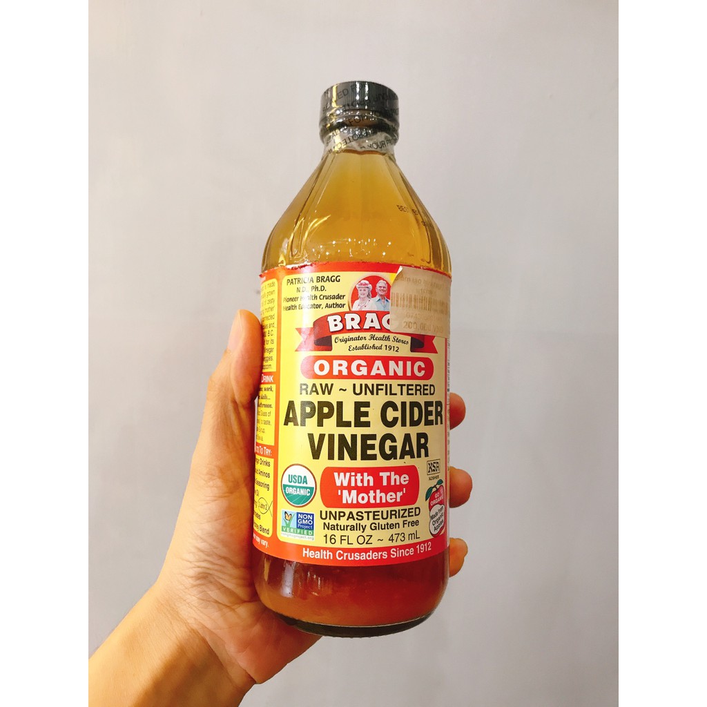 Giấm táo  hữu cơ Bragg 473ml và 946 ml