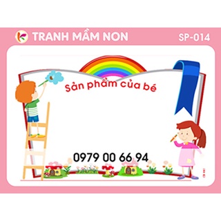 Decal Mầm Non - SẢN PHẨM CỦA BÉ (16 MẪU)