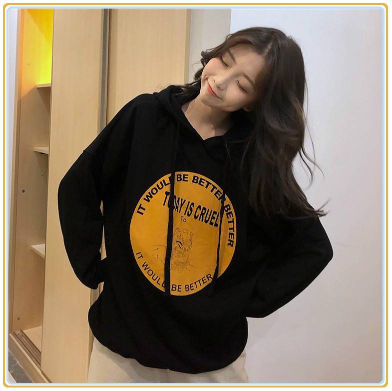 Áo Hoodie In Hình Dễ Thương Phong Cách Hàn Quốc Thời Trang Dành Cho Nữ | BigBuy360 - bigbuy360.vn