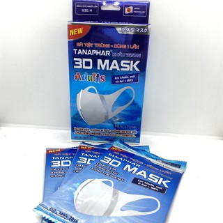 Khẩu trang 3D Mask Tanaphar hộp 10 chiếc ( trẻ em ,người lớn )