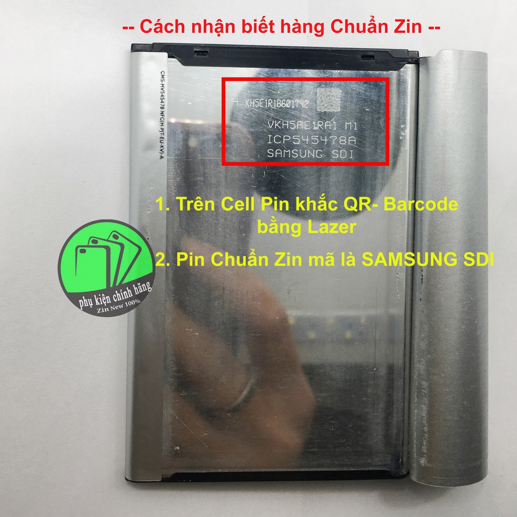 Pin Samsung Note 3 (mã pin B800) Có NFC- Chính hãng Xịn, Nguyên SEAL- BH2 năm