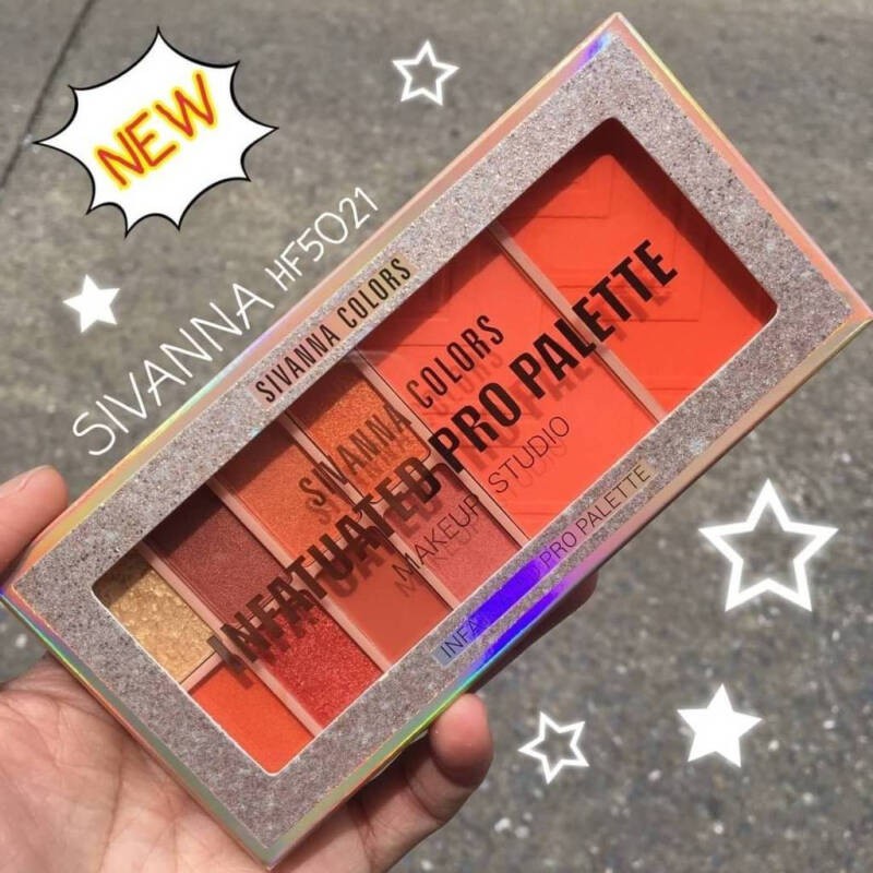Set Phấn Mắt - Má Hồng Sivanna Infatuated Pro Palette  HF5021 Thái Lan